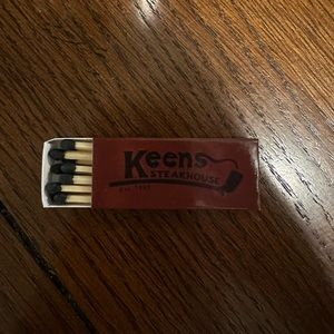 Keen's Steakhouse matchbook